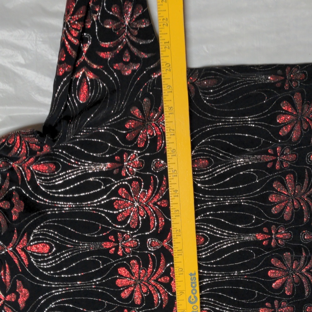 1849 Authentic Ranchwear Vtg Glitter Floral Whimsygoth Long Sleeve Western Shirt - Picture 4 of 8